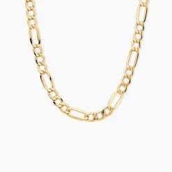 Collier Or Jaune Maille Alternée