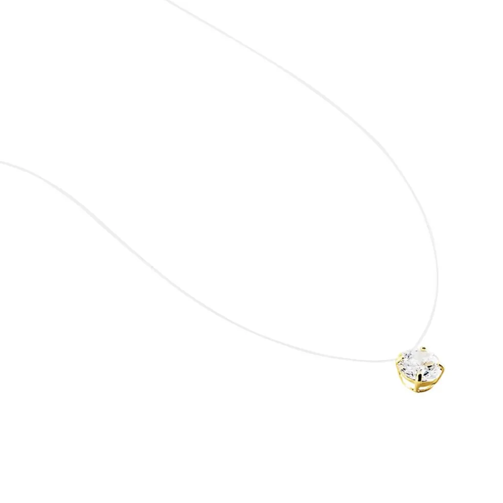 Collier Or Jaune Maiorga Oxyde De Zirconium