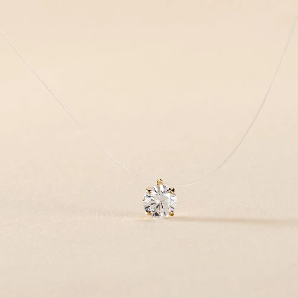 Collier Or Jaune Maiorga Oxyde De Zirconium