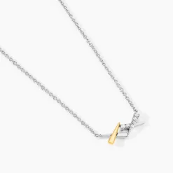 Collier Or Jaune Oxyde De Zirconium