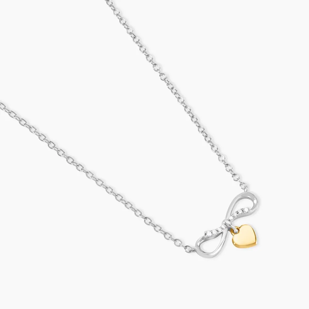 Collier Or Jaune Oxyde De Zirconium