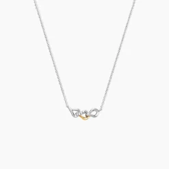 Collier Or Jaune Oxyde De Zirconium