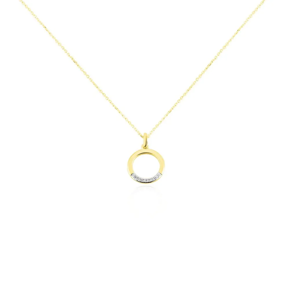 Collier Or Jaune Vahina Diamants
