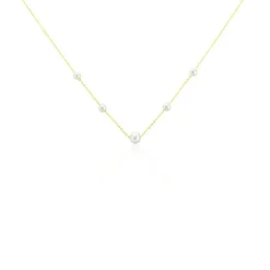 Collier Or Jaune Yolanda Perles De Culture