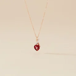 Collier Or Rose Clothilde Rhodolite