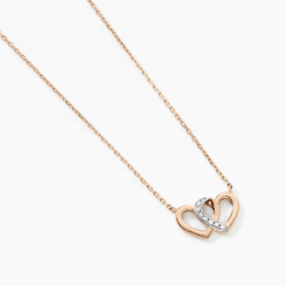 Collier Or Rose Valiere Diamants