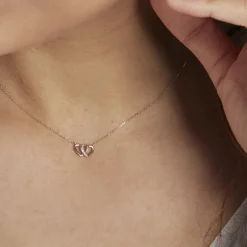 Collier Or Rose Valiere Diamants