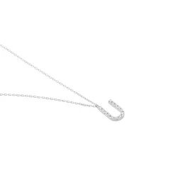 Collier Oran Or Blanc Diamant