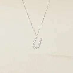 Collier Oran Or Blanc Diamant