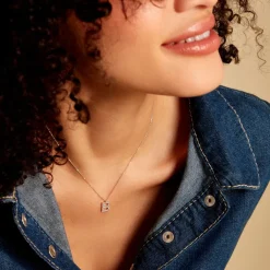 Collier Oran Or Blanc Diamant