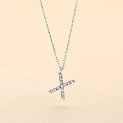 Collier Oran Or Blanc Diamant