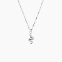 Collier Oria Argent Blanc