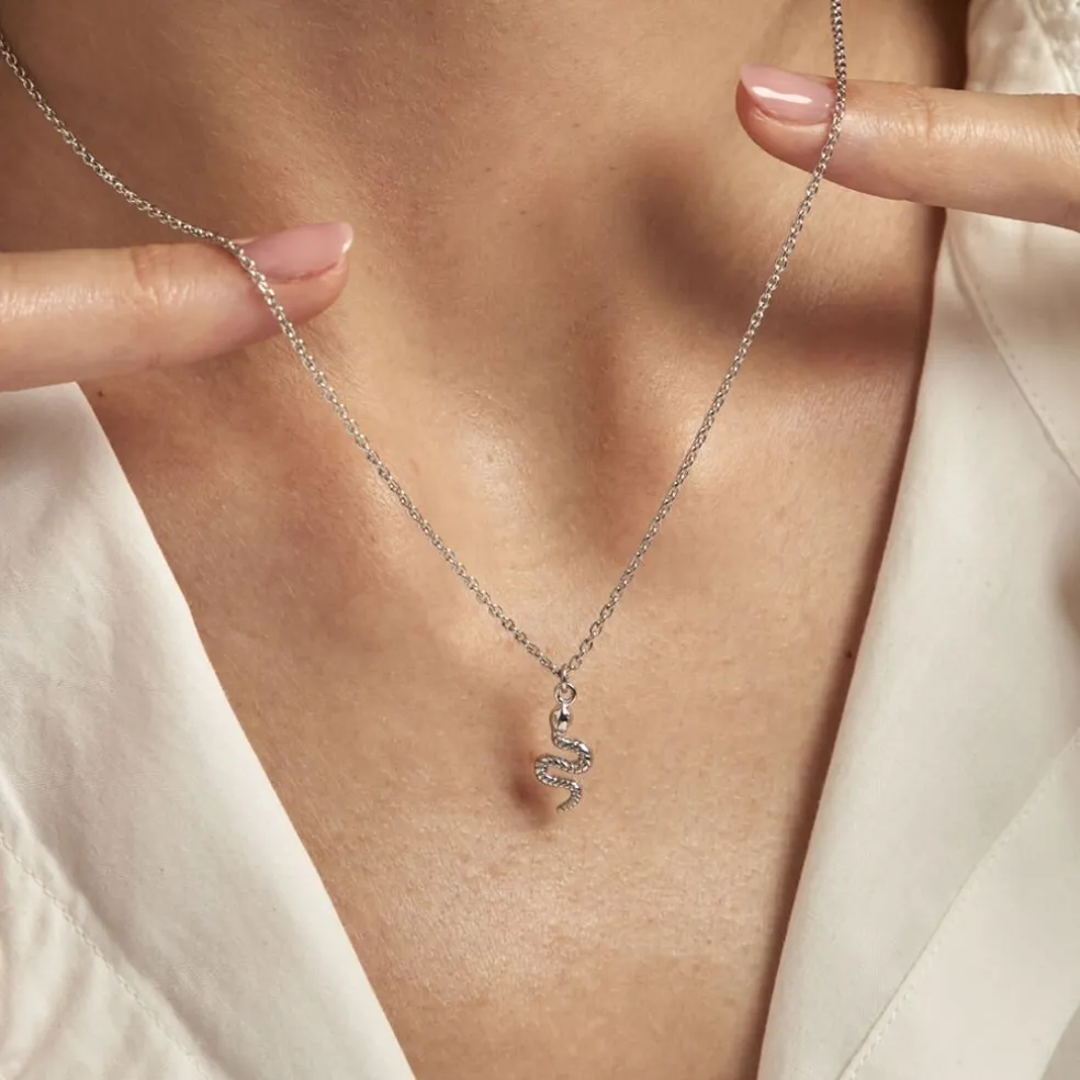 Collier Oria Argent Blanc