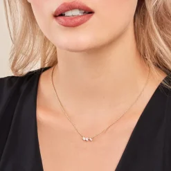 Collier Orion Or Jaune Oxyde De Zirconium