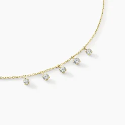 Collier Orlando Or Jaune Diamant Synthétique