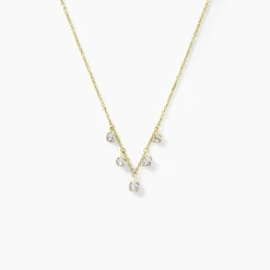 Collier Orlando Or Jaune Diamant Synthétique