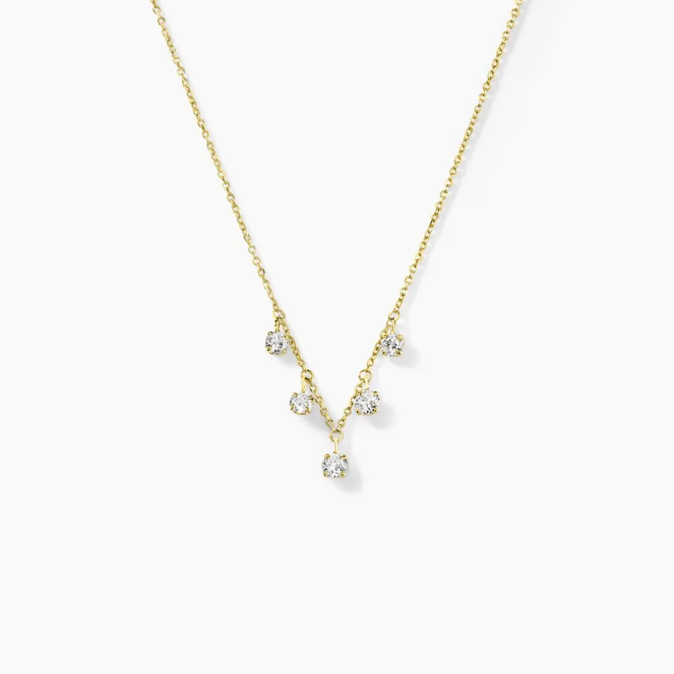 Collier Orlando Or Jaune Diamant Synthétique
