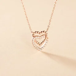 Collier Ottavia Argent Rose Oxyde De Zirconium