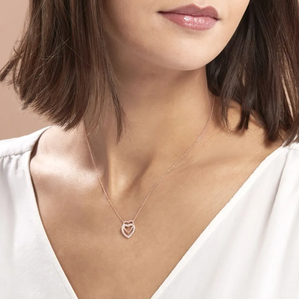 Collier Ottavia Argent Rose Oxyde De Zirconium