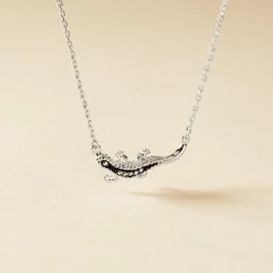 Collier Oya Argent Blanc Oxyde De Zirconium