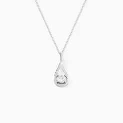 Collier Paloma Argent Blanc Oxyde De Zirconium