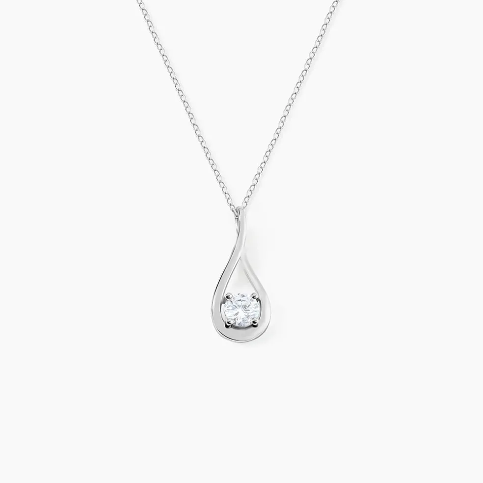 Collier Paloma Argent Blanc Oxyde De Zirconium