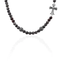 Collier Palome Acier Gris