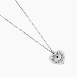 Collier Parad'eyes Argent Blanc
