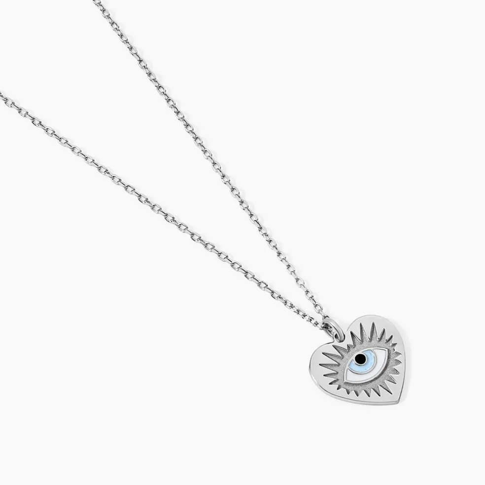 Collier Parad'eyes Argent Blanc