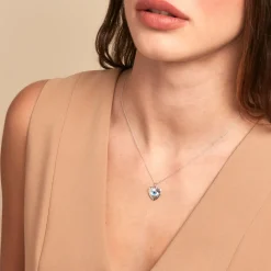 Collier Parad'eyes Argent Blanc