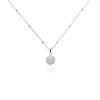 Collier Pascalin Argent Blanc Oxyde De Zirconium