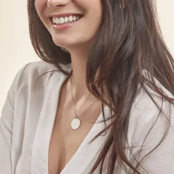 Collier Paula Argent Blanc