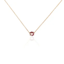 Collier Pavel Argent Rose Oxyde De Zirconium