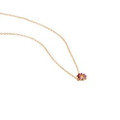 Collier Pavel Argent Rose Oxyde De Zirconium