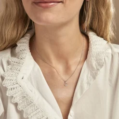 Collier Paz Argent Blanc