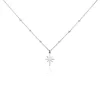 Collier Pearce Argent Blanc