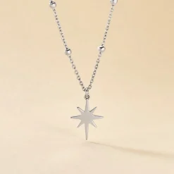 Collier Pearce Argent Blanc