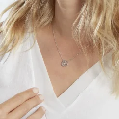 Collier Peinda Argent Blanc Oxyde De Zirconium