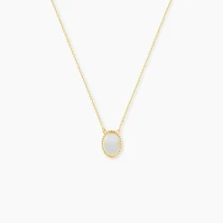 Collier Pernia Or Jaune Nacre