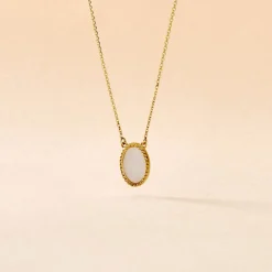 Collier Pernia Or Jaune Nacre