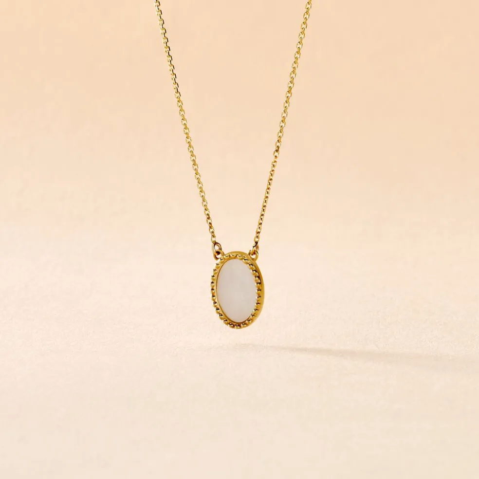 Collier Pernia Or Jaune Nacre