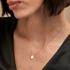 Collier Pernia Or Jaune Nacre