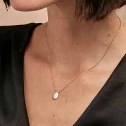 Collier Pernia Or Jaune Nacre