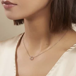 Collier Peytone Argent Blanc