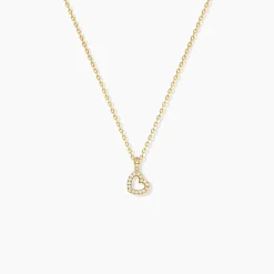 Collier Phanie Argent Jaune Oxyde De Zirconium