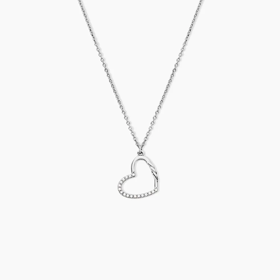 Collier Phila Argent Blanc Oxyde De Zirconium