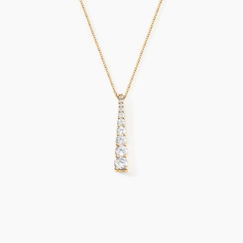 Collier Plaqué Or Beisiris Oxydes De Zirconium