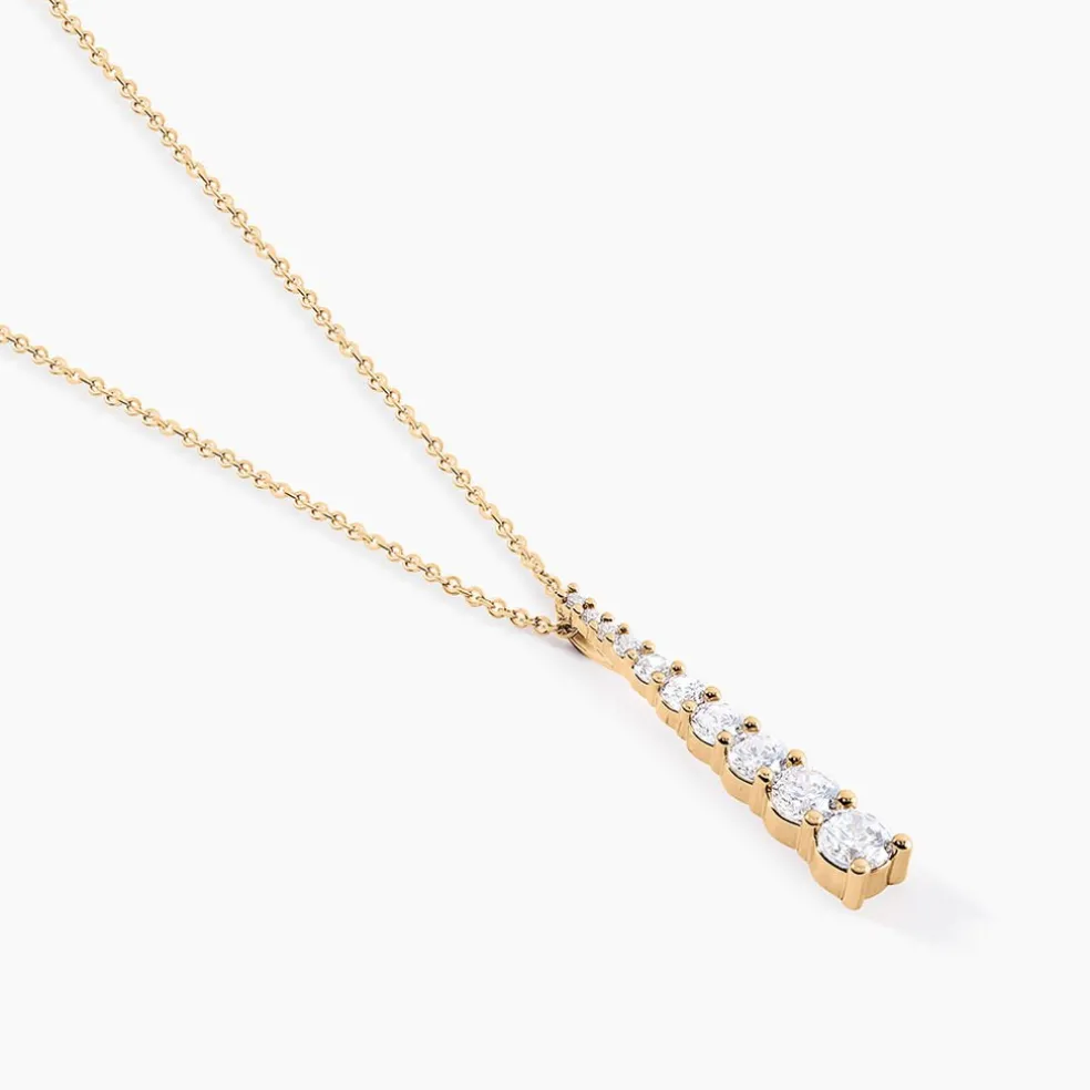 Collier Plaqué Or Beisiris Oxydes De Zirconium