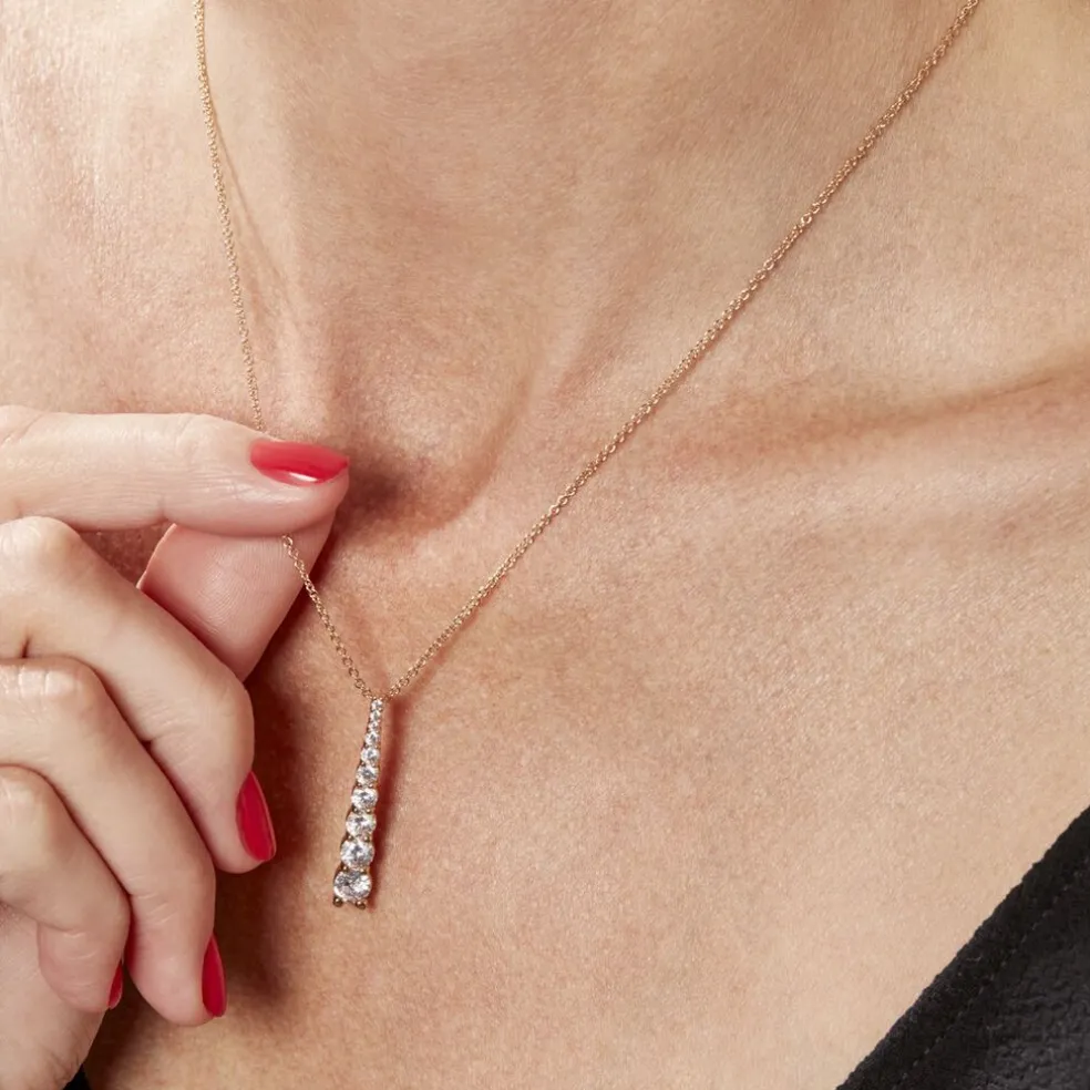 Collier Plaqué Or Beisiris Oxydes De Zirconium