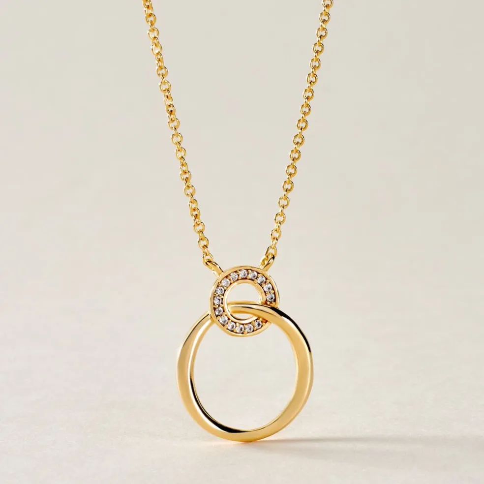 Collier Plaqué Or Essia Oxydes De Zirconium